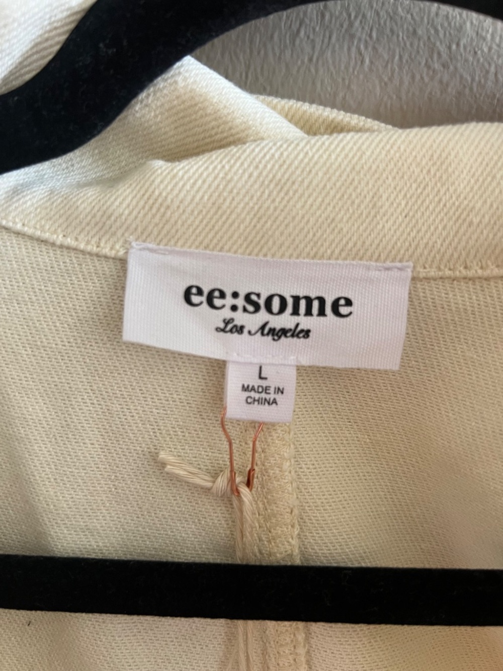 Maddy J Boutique Cream Jumpsuit/Overalls with Quilt style Patchwork - Picture 6 of 12